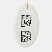 karakter van elektrotechnicus keramisch ornament (Rechts)