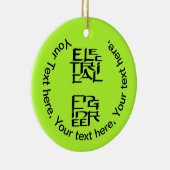 karakter van elektrotechnicus keramisch ornament (Rechts)