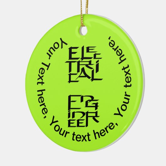 karakter van elektrotechnicus keramisch ornament (Links)