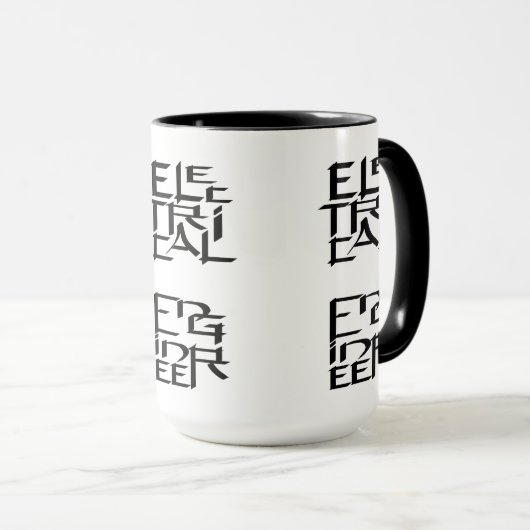 karakter van elektrotechnicus mok (Voorkant rechts)