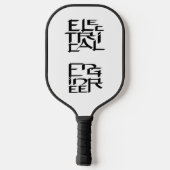 karakter van elektrotechnicus pickleball paddle (Achterkant)