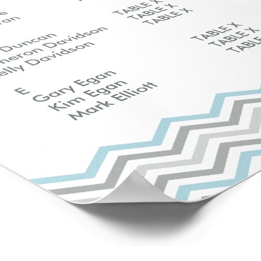 KARAKTER VAN HET PLAN VAN DE TABEL : chevron1 3 Poster (Hoek)