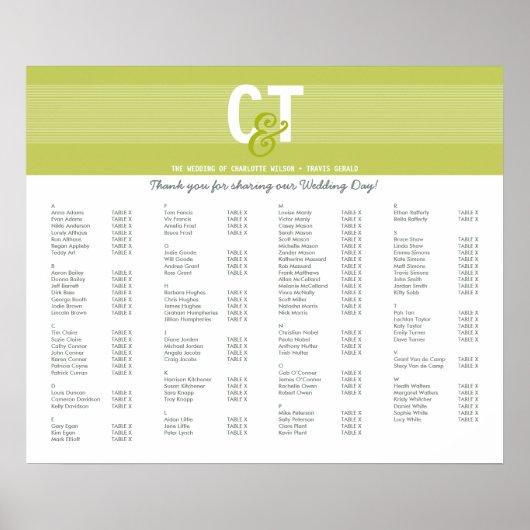 KARAKTER VAN HET PLAN VAN DE TABEL : regel 3 Poster (Voorkant)