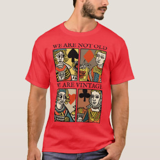 Karakter van het spelen d van Vintage T-shirt