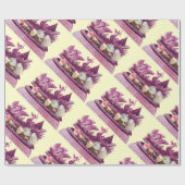 KARAKTER VAN SCHANEN EN PINK VAN KOPEN NAAR WEDING CADEAUPAPIER (Vlak)