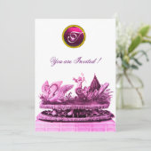 KARAKTER VAN SCHANEN EN PINK VAN KOPEN NAAR WEDING KAART (Staand voorkant)