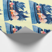 KARAKTER VAN ZWANEN EN BLAUWE BLAUWE BLAUW BEDING CADEAUPAPIER (Hoek)