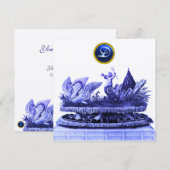 KARAKTER VAN ZWANEN EN DOUANE GOUD VOOR DE WEDING KAART (Voorkant / Achterkant)