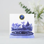 KARAKTER VAN ZWANEN EN DOUANE GOUD VOOR DE WEDING KAART (Staand voorkant)