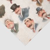 karakterheren tissuepapier (Detail)
