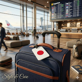 Karakteristieke Japan-Inspireerde Decoratieve Bagagelabel