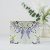 Karakteristieke Paarse Parfum Bloem Schilderij Briefkaart (Staand voorkant)