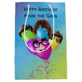 Karakteristieken regenboogballonnen medium cadeauzakje (Voorkant)