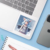 Karakterontwerp#4 Sticker (Laptop met iPhone)