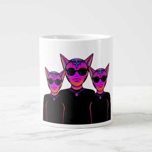 Karakterontwerp katten grote koffiekop (Voorkant)