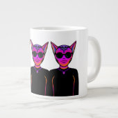 Karakterontwerp katten grote koffiekop (Voorkant rechts)