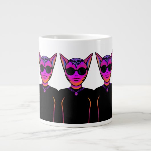 Karakterontwerp katten grote koffiekop (Voorkant)
