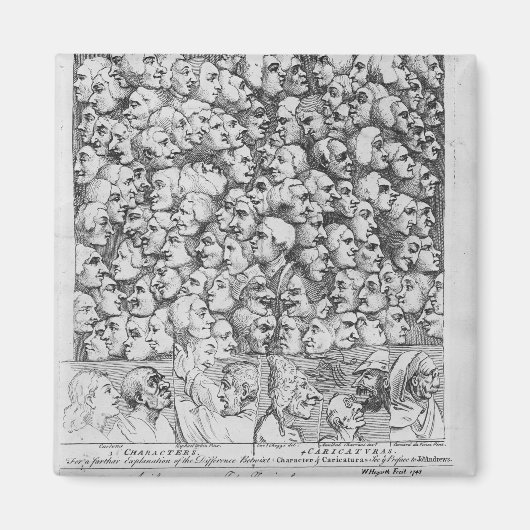 Karakters en karikaturen magneet (Voorkant)