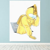 Karakters, onder ons, Game, Impostor, Canvas Afdruk (Insitu (Houten vloer))