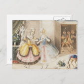 Karakters van 'Cosi fan tutte' van Mozart, 1840 Briefkaart (Voorkant / Achterkant)