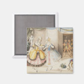 Karakters van 'Cosi fan tutte' van Mozart, 1840 Magneet (Voorkant / Achterkant)