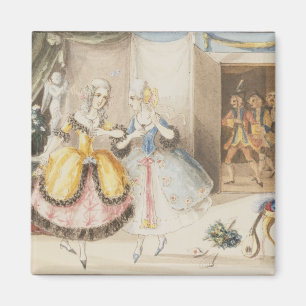 Karakters van 'Cosi fan tutte' van Mozart, 1840 Magneet