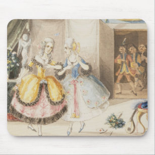 Karakters van 'Cosi fan tutte' van Mozart, 1840 Muismat