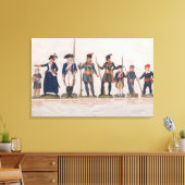 Karakters van de Franse Revolutie Canvas Afdruk (Insitu (Woonkamer))