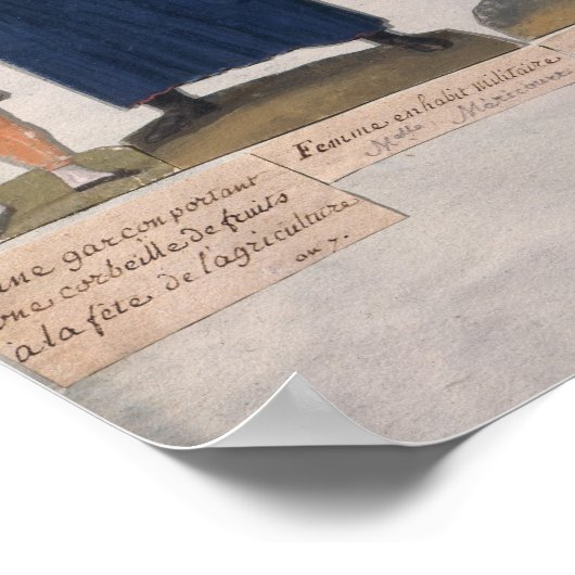 Karakters van de Franse Revolutie Poster (Hoek)