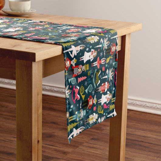 Karakters voor kerstmis korte tafelloper (Voorbeeld)