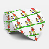 Karakters voor vader en zoon Tekenen kunstwerk Str Stropdas (Opgerold)