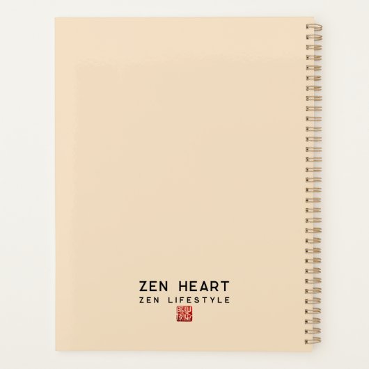 Karakters Zen Heart/Zen Lifestyle Planner (Achterkant)