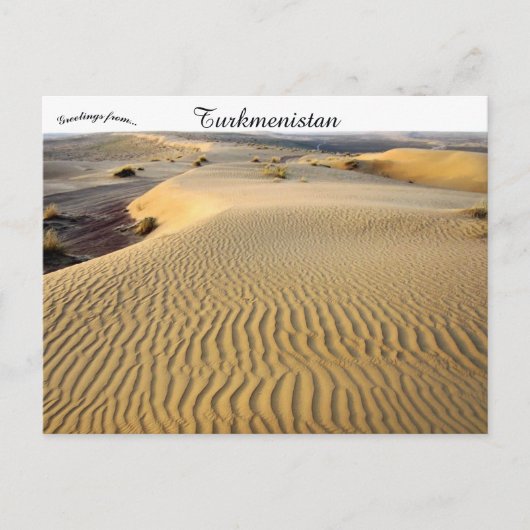 Karakum Desert in Turkmenistan Briefkaart (Voorkant)