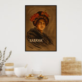 Karama Japans Geisha Oiran Girl Courtesan Poster (Keuken)