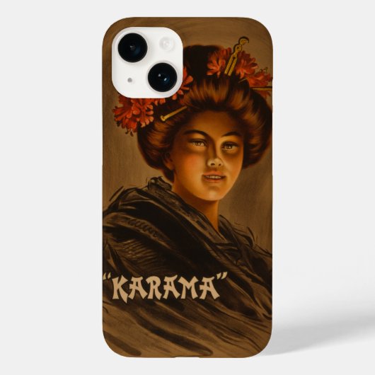 Karama: Japanse Romance Geisha-actrice Case-Mate iPhone Case (Achterkant)