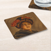 Karama: Japanse Romance Geisha-actrice Kartonnen Onderzetters (Schuin)