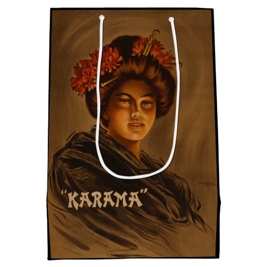 Karama: Japanse Romance Geisha-actrice Medium Cadeauzakje (Achterkant)