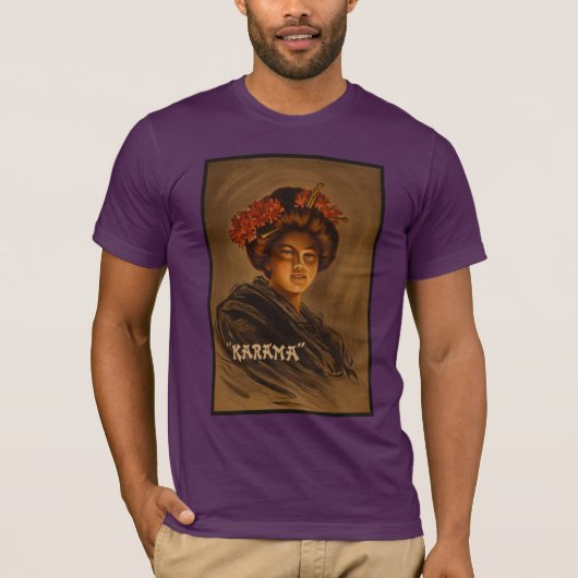 Karama: Japanse Romance Geisha-actrice T-shirt (Voorkant)