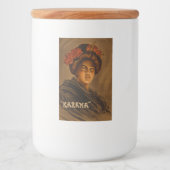 Karama: Japanse Romance Geisha-actrice Voedselcontainer Etiket (Voorkant)