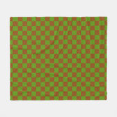 Karamel appel geruit bord patroon fleece deken (Voorkant (Horizontaal))