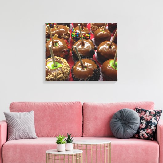 Karamel Appels Verpakt Canvas (Insitu (Woonkamer))