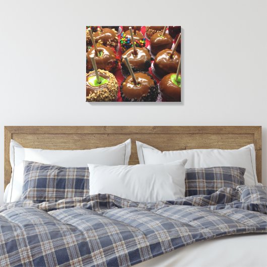 Karamel Appels Verpakt Canvas (Insitu (Slaapkamer))