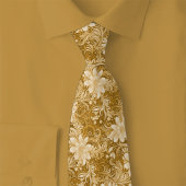 Karamel Bloem Batik Stropdas