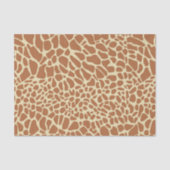Karamel Bruine Beige Giraffe Dierprint Decoupage Tissuepapier (Voorkant)