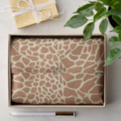 Karamel Bruine Beige Giraffe Dierprint Decoupage Tissuepapier (Geschenk)