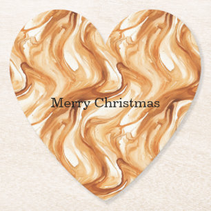 Karamel Carmel Snoepkrullen Kerstmis Kartonnen Onderzetters