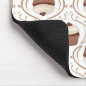 Karamel Chocolate Cupcake Mousepad, gezouten Muismat (Hoek)