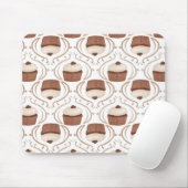 Karamel Chocolate Cupcake Mousepad, gezouten Muismat (Met muis)