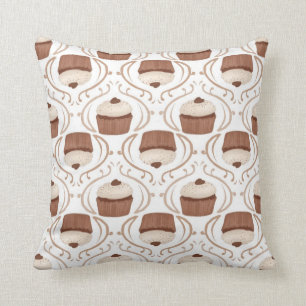 Karamel Chocolate Cupcake Pillow, gezouten Kussen