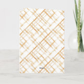 Karamel Crème Strepen Hart Kussens Deken Liefde Kaart (Achterkant)